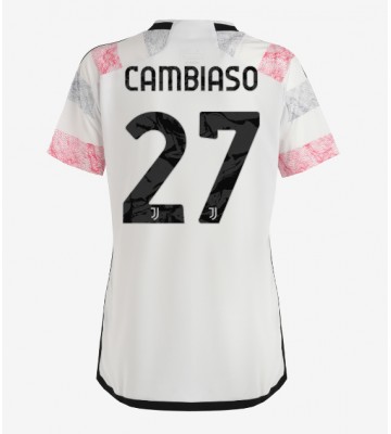 Juventus Andrea Cambiaso #27 Segunda Equipación Mujer 2023-24 Manga Corta